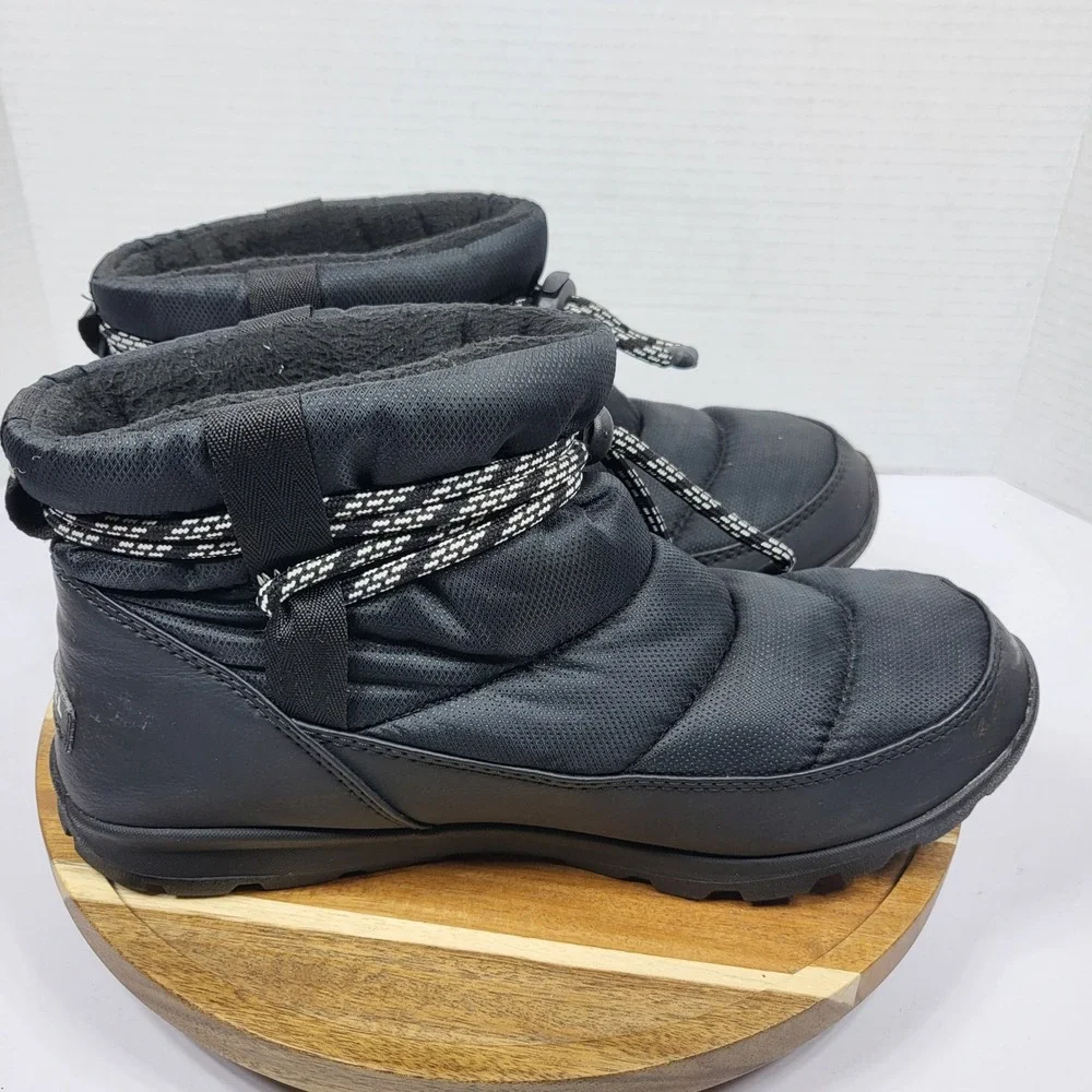 Sorel Women's Whitney Short Lace Boots Waterproof Black‎ Winter Snow 9.5 NL3088